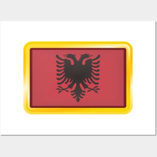 Country Flag of Albania Posters and Art